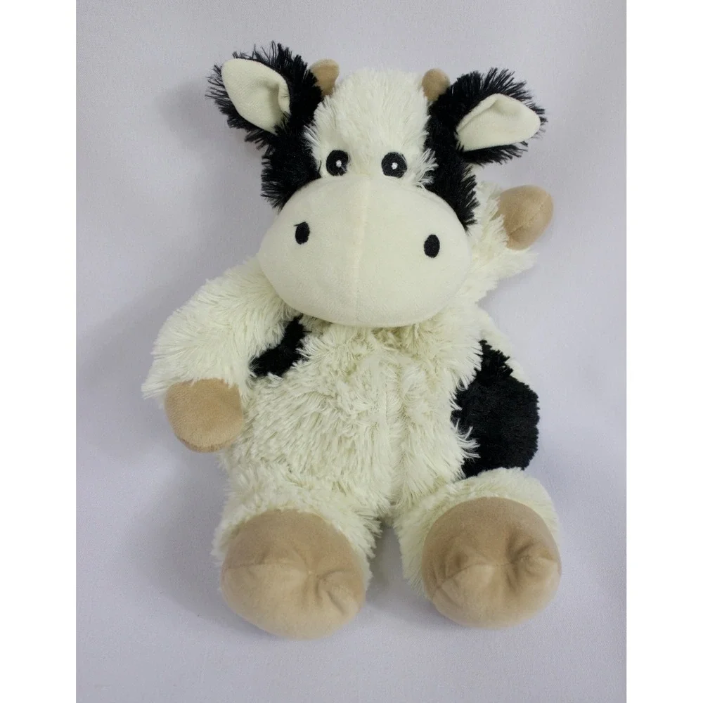 Warmies‎ Black and White Cow Microwavable Plush Stuffed Animal Stress Relief 13